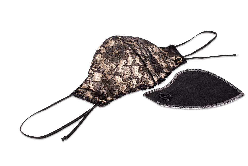 Black Lace Face Mask