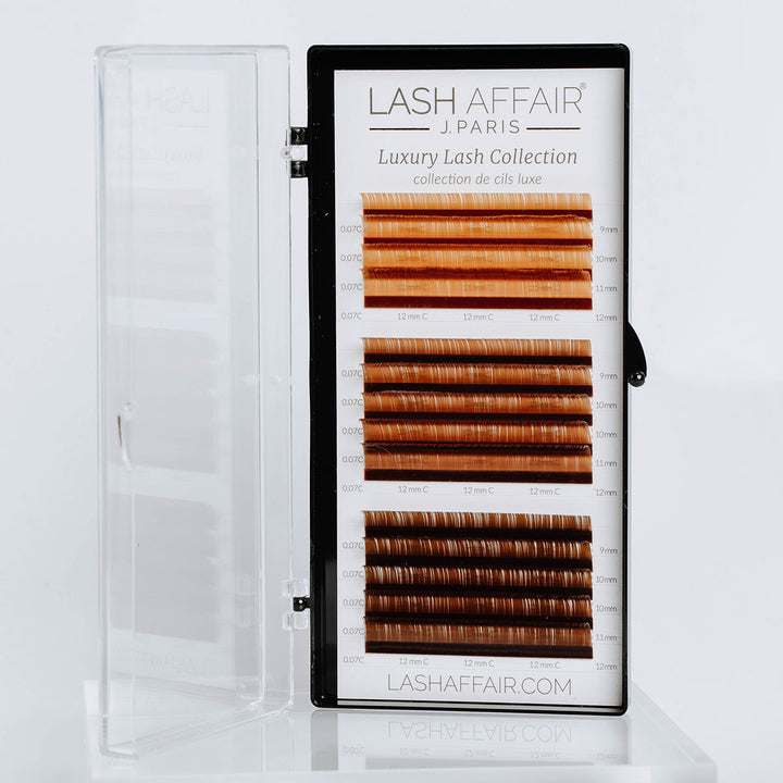 Luxury Brown Volume Lash Extensions
