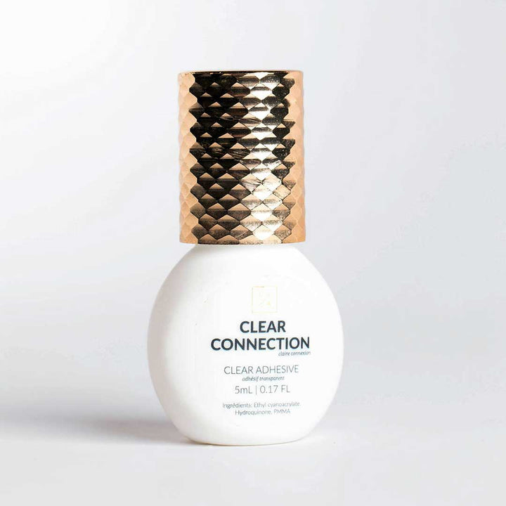 Clear Connection clear lash adhesive — 5ml bottle, professional eyelash extension glue by Lash Affair